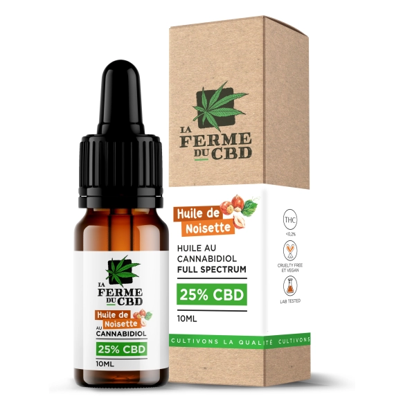 Haselnussöl mit 25% CBD - CBD-Öle - Die CBD Farm