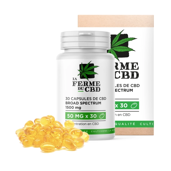 30 CBD Capsules 50mg - CBD Capsules - The CBD Farm