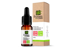 Huile CBN 2,5% / CBD 2,5%