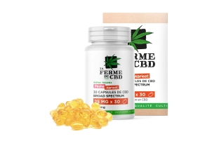 30 capsules CBD 25mg Peach-Apricot